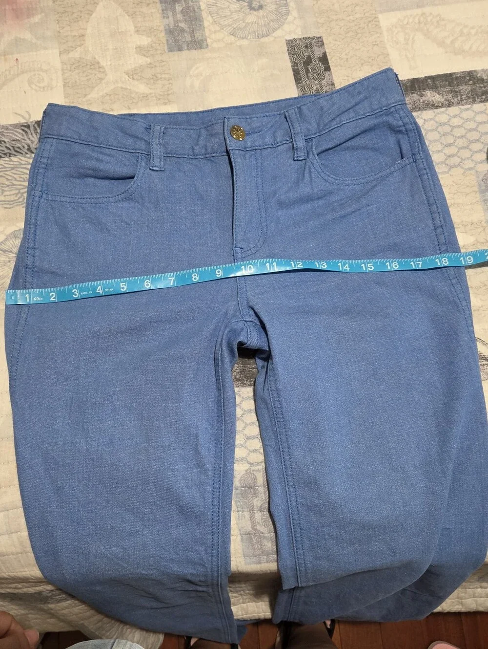 TORY BURCH Women's Wide Leg Blue Jeans Pants Size 8